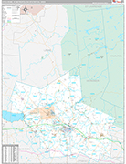 Utica-Rome Wall Map Premium Style